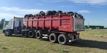 Neumáticos en desuso