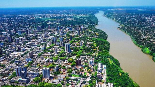 Imagen aérea de Foz de Iguazú