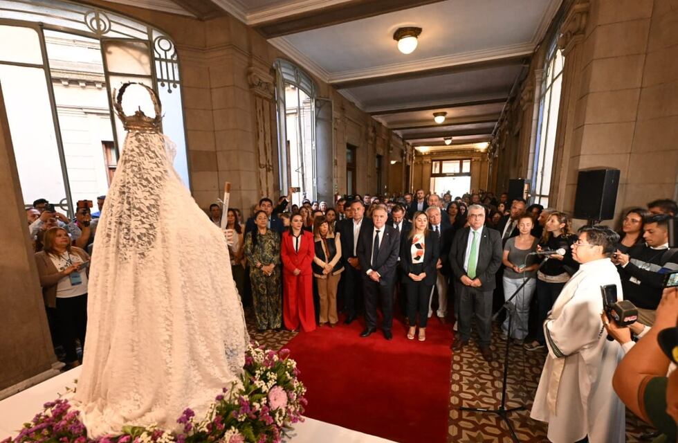 La Virgen de la Merced visitó Casa de Gobierno