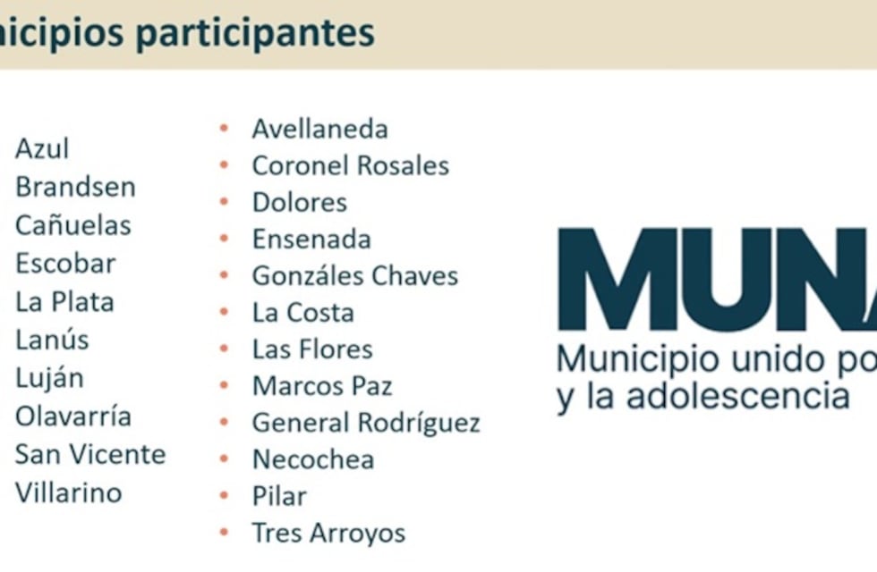 Municipios Unidos por la Niñez y la Adolescencia: Tres Arroyos avanza en el autodiagnóstico