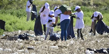 Más de 100 voluntarios realizaron tareas de limpieza en el arroyo Napostá.