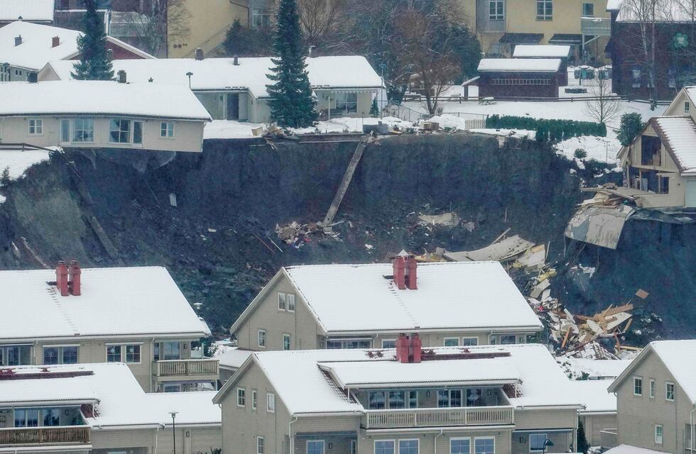 Desplazamiento de tierra en Noruega: 10 heridos, 26 personas desaparecidas y 700 evacuados