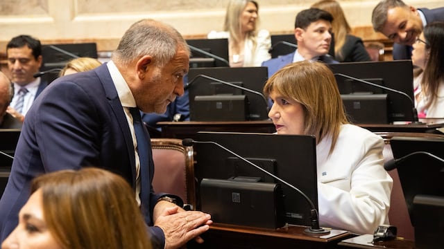 Patricia Bullrich junto a Luis Juez, quien conformó un interbloque con LLA