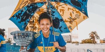 Julieta Cruz, otra vez campeona con Boca. Lo había hecho en el 2021 y este año, repitió.
