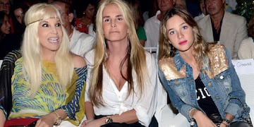 Susana Giménez junto a su hija, Mercedes Sarrabayrouse y su nieta, Lucía Celasco.