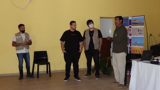 Cristián Costa, Santiago Bertolla, Gabriel Casado de Vía Ansenuza junto a Walter Cejas