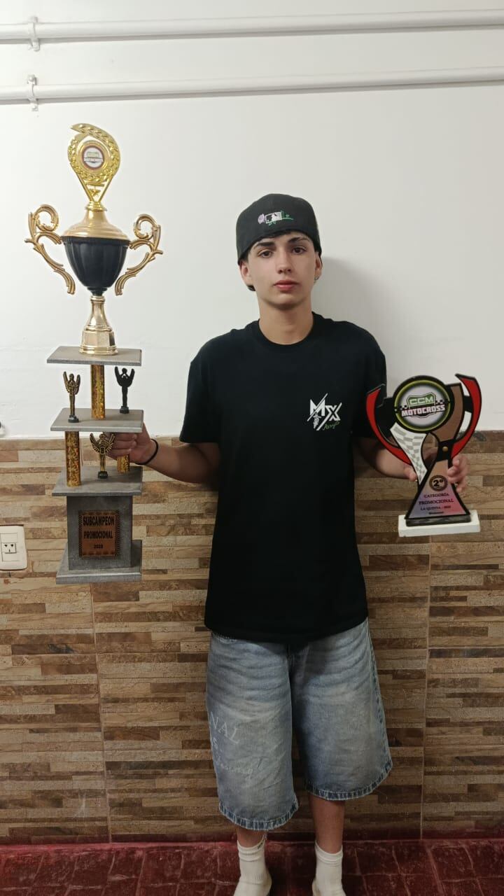 Santino Riba se consagró Subcampeón en el Campeonato Cordobés de Motocross