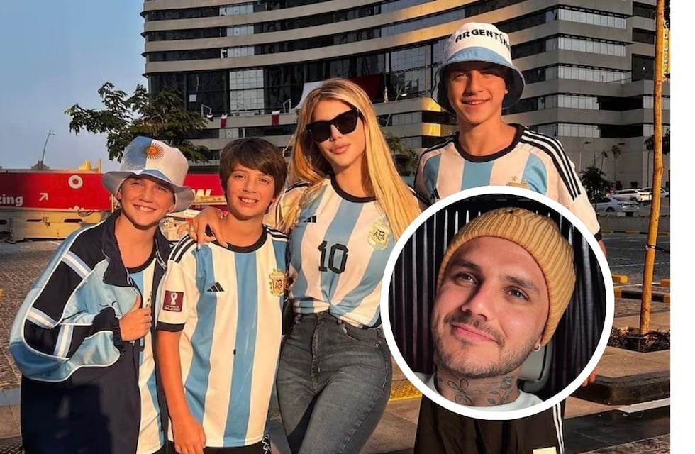 El impensado gesto de uno los hijos de Wanda Nara con Mauro Icardi que llamó la atención