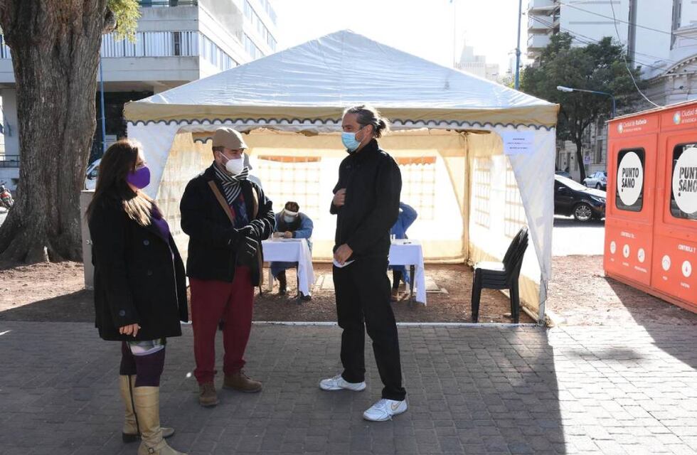 Un positivo entre los 30 hisopados a asintomáticos en la carpa de la Plaza