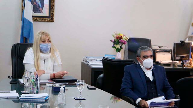 La Ministra de Salud pública se reunió con el intendente Germán Alfaro.