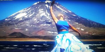 La Laguna del Diamante fue uno de los escenarios donde se grabó "Vendimia de un tiempo nuevo". / Imagen de YouTube
