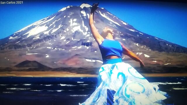 La Laguna del Diamante fue uno de los escenarios donde se grabó "Vendimia de un tiempo nuevo". / Imagen de YouTube