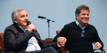 "No sé si otros partidos pueden dar esta muestra de unidad", dijo Gerardo Morales al recibir a Facundo manes en el "Congreso Programático" de la UCR en Córdoba.