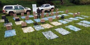 Millonario contrabando de cigarrillos desarticulado por Gendarmería Nacional.