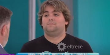Juan Ignacio Romero en su paso por Cuestión de Peso.