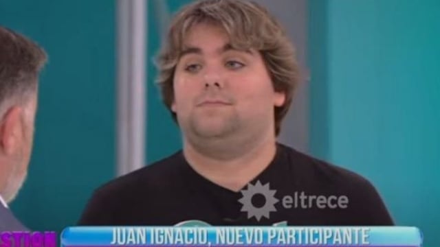 Juan Ignacio Romero en su paso por Cuestión de Peso.