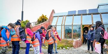 Los niños de las colonias de verano visitaron la Reserva Natural Bahía Encerrada