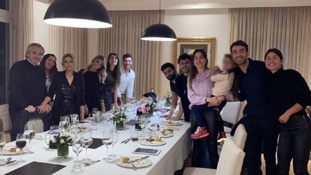 La foto de la fiesta de cumpleaños de Fabiola Yáñez con Alberto Fernández en la Quinta de Olivos