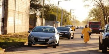 Tres disparos. El femicidio ocurrió en en un depósito de Villa Mercedes. (Lafinur FM Radio)