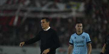 El entrenador de Belgrano Guillermo Farré destacó la actuación de su equipo pese a la derrota frente a San Martín. (Facundo Luque / La Voz / Enviado especial a Tucumán)