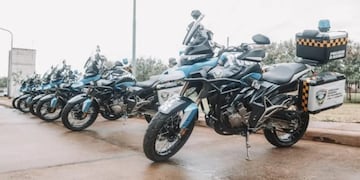 La Policía de Misiones suma unidades de motocicletas a su flota de acción.