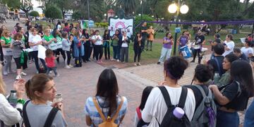 Manifestación por el "Ni una menos" en Rafaela