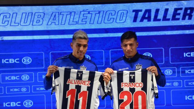 Talleres presentó a sus nuevos refuerzos como Alan Franco y Favio Álvarez. (Javier Ferreyra /La Voz)