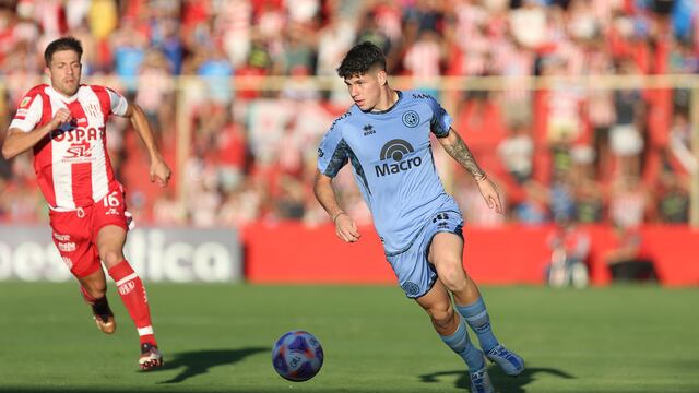 Bruno Zapelli y su torneo con altibajos, con apenasun gol (ante Unión). Igual, hay ofertas por su pase (Prensa Belgrano).