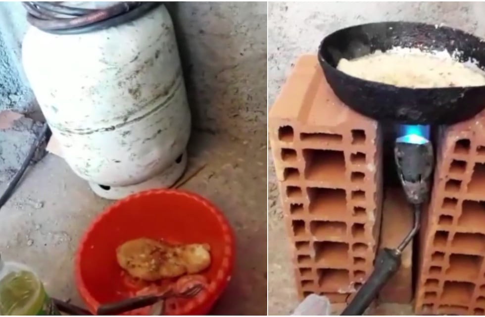 “Cuando no tenés cocina pero te la ingeniás”: el curioso método de un cordobés para freír milanesas