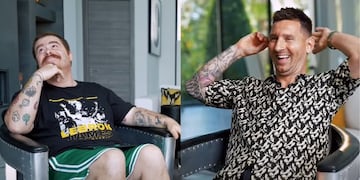 Migue Granados le quiso dar un beso a Messi