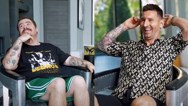 Migue Granados le quiso dar un beso a Messi