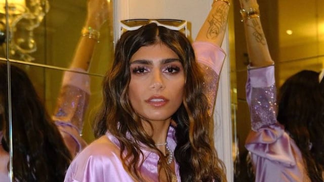 Mini y tacos: el look de Mia Khalifa para dar una conferencia en la Universidad de Oxford