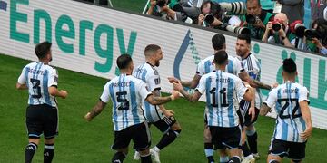 Argentina- Arabia Saudita. El gol de Messi. (AP)