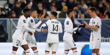 Sin la presencia de Lionel Messi, PSG derrotó a Bordeaux por 3-2.