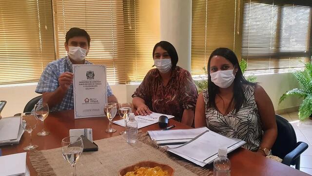 Regularización de tierras en barrio Lomas del Paraná en Eldorado.