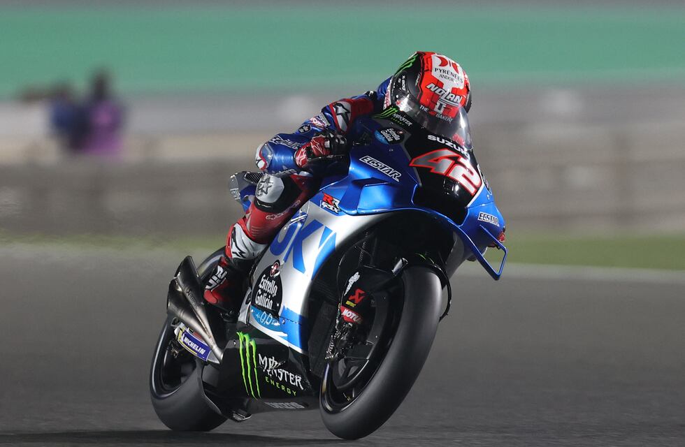 MotoGP: Alex Rins dominó los ensayos para el Gran Premio de Qatar