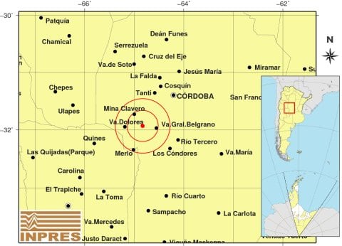 Se registró un nuevo temblor en Córdoba este sábado 16 de agosto.