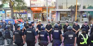 Megaoperativo policial en el límite interprovincial