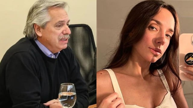 Tamara Pettinato y Alberto Fernández