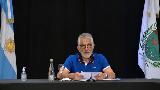 El Gobernador Alberto Rodríguez Saa en el informe de la situación epidemiológica de la provincia de San Luis.