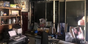 Eldorado: se incendió por completo un estudio fotográfico.