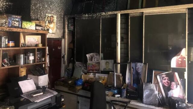 Eldorado: se incendió por completo un estudio fotográfico.