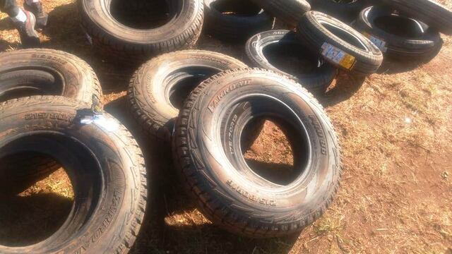 Contrabando de cubiertas en Dos de Mayo. Gendarmería Nacional