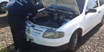 Llevó a verificar su automóvil y resultó ser robado.