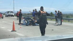 Dos personas resultaron con lesiones tras un choque en Circunvalación. (Gentileza)