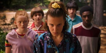 Potente. Eleven, el personaje de Millie Bobby Brown, lidera al grupo con sus súperpoderes. (Netflix).