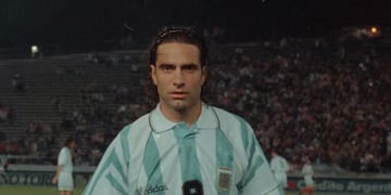 Juan Esnáider en su paso por la Selección Argentina