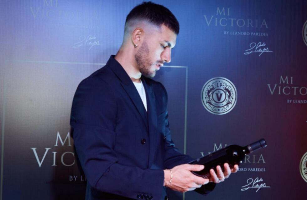 Leandro Paredes tiene su vino mendocino “Mi Victoria” elaborado en una bodega de Guaymallén
