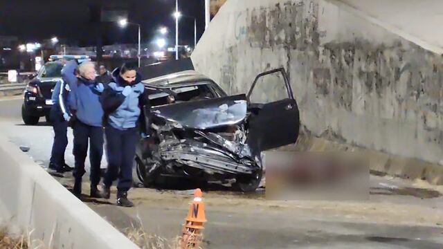 Imágenes sensibles: un joven mendocino impactó contra un paredón y murió