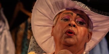 El actor Julio César Chacana en la producción “Eusebio Ramírez, confesiones de un transformista”